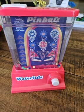Vintage Waterfuls Red Retro Pinball Water Game